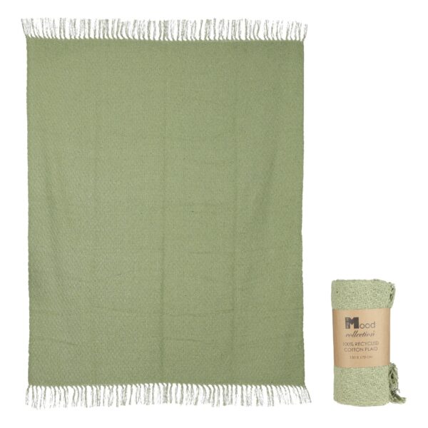 Crixus prekrivač rec.pamuk zelena- l170xw130cm