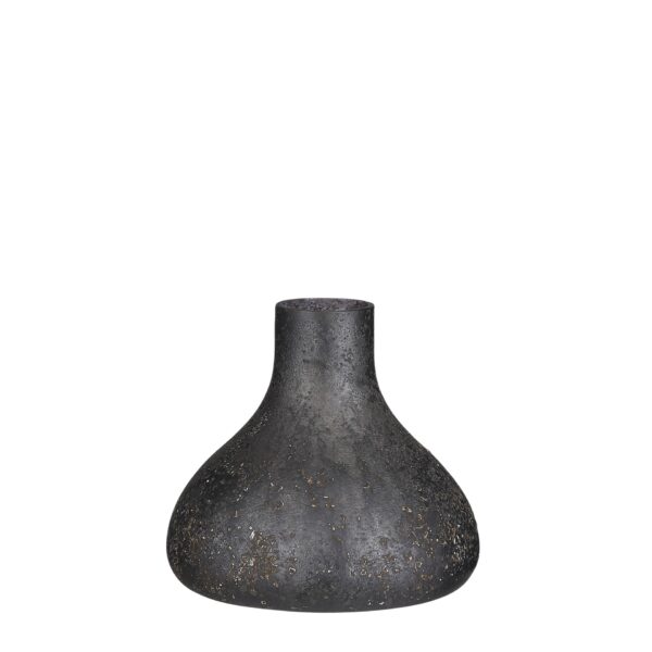 Vaza siva - h15,5xd16,5cm