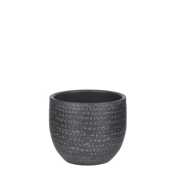 Carrie tegla crna - h12xd14cm