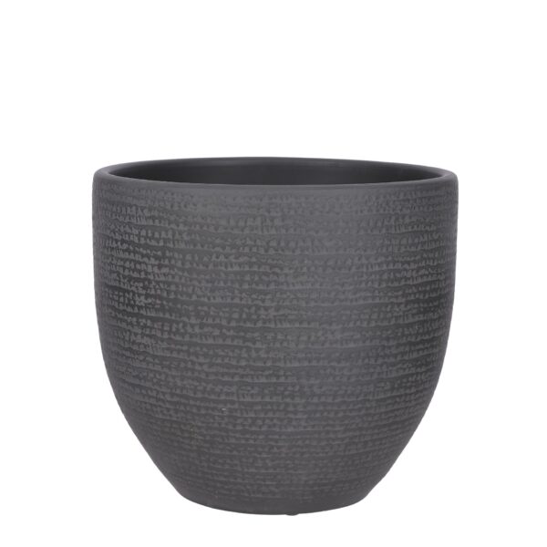 Carrie tegla crna - h26xd29cm