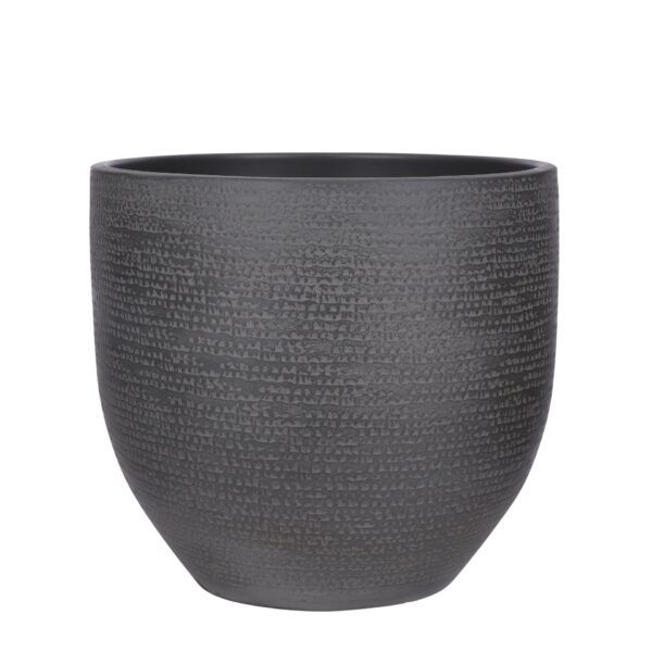 Carrie tegla crna - h32xd35cm