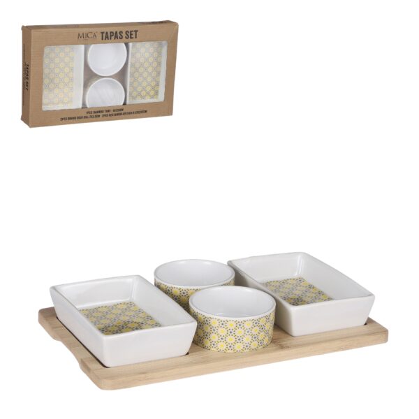 Medina tapas set žuti - l26xw16xh3,5cm