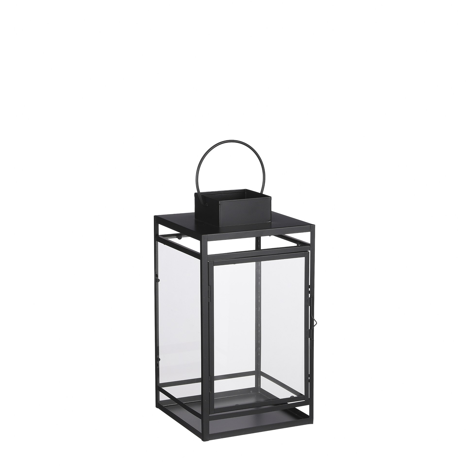 Storm lanterna crna - l19,5xw19xh36cm Storm lanterna crna - l19,5xw19xh36cm