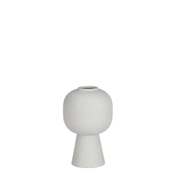Sebas vaza na postolju siva - h21xd13,5cm