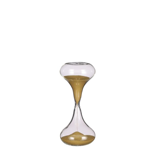 Pješčani sat zlatna - h15,5xd7cm