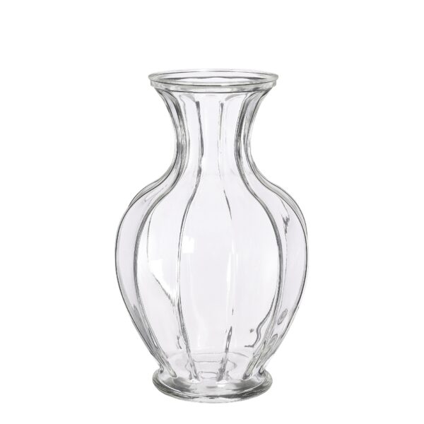 Aivy vaza staklo transprent - h17,5xd28,5cm
