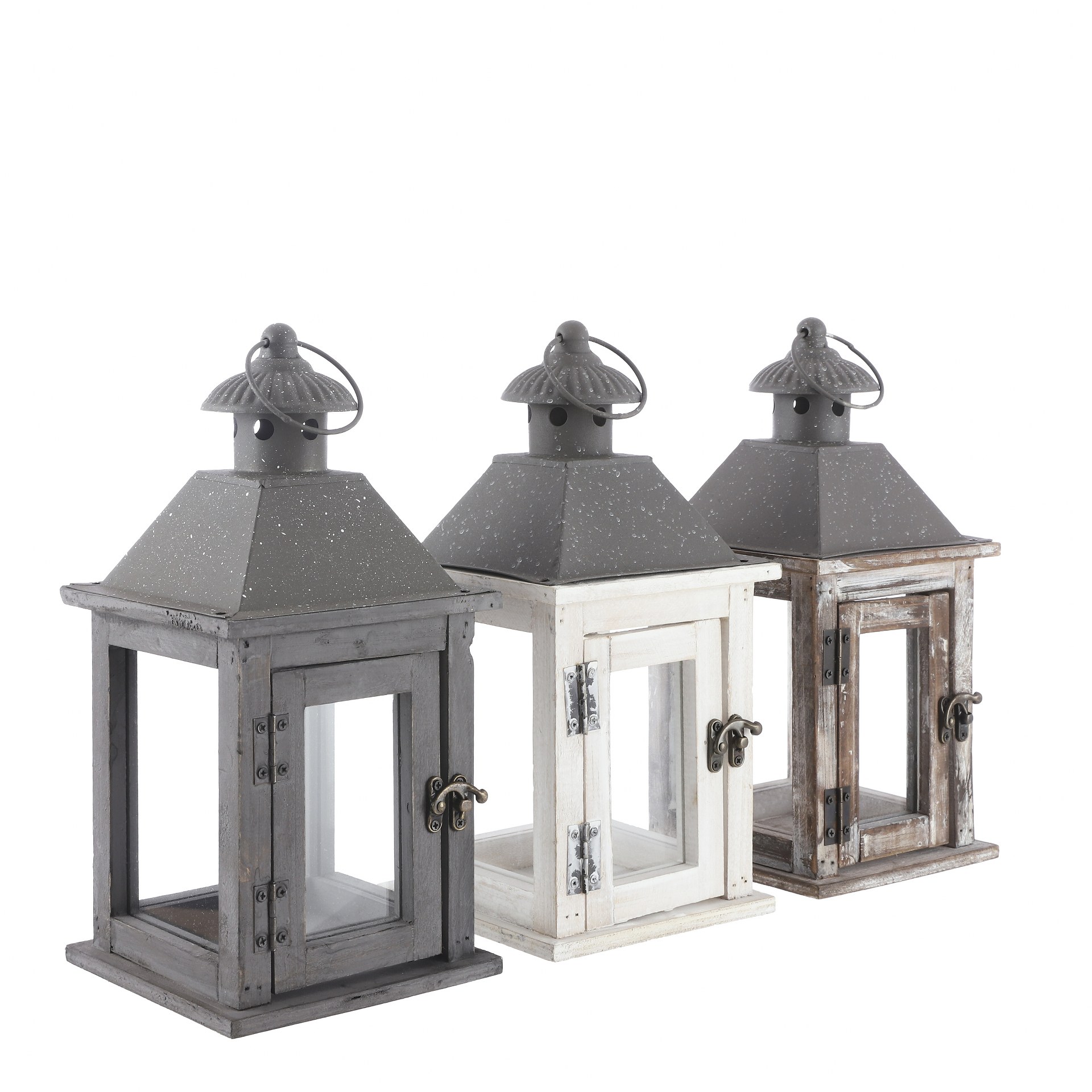 Lanterna sort - l15xw15xh30,5cm Lanterna sort - l15xw15xh30,5cm
