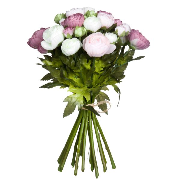 Buket ranunculus roza - l35xd26cm