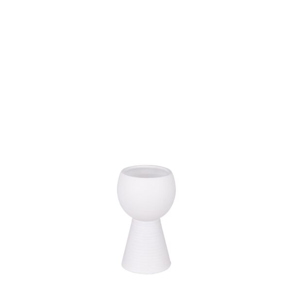 Marlou tegla bijela - h28xd17cm