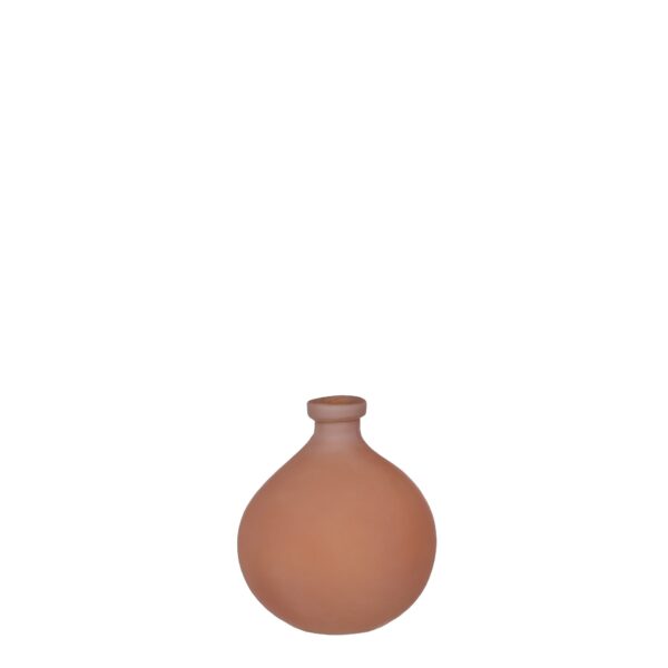 Cocco vaza staklo smeđa - h18xd17cm