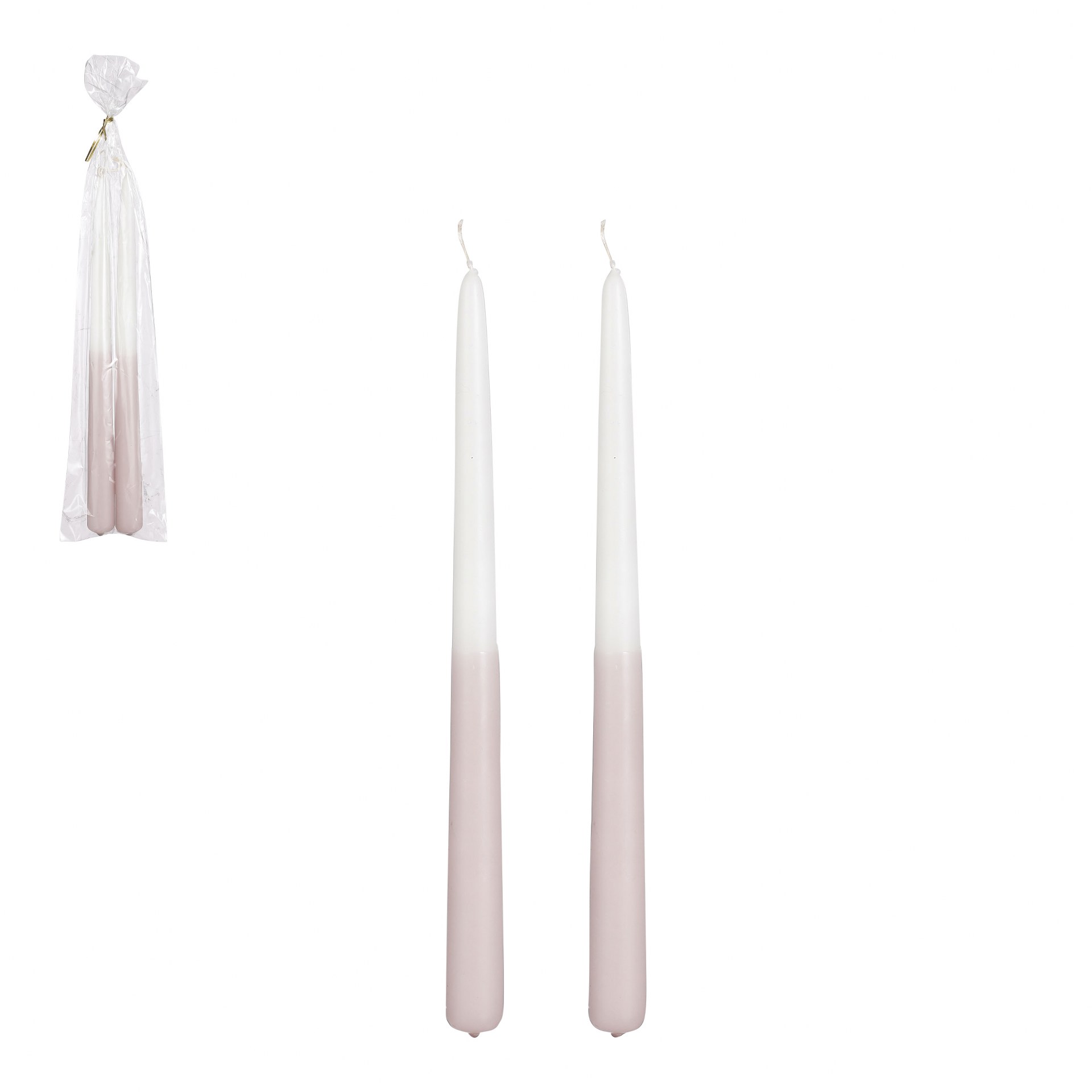 Dip-dye svijeća mauve 2 KOM - h30xd2,2cm Dip-dye svijeća mauve 2 KOM - h30xd2,2cm