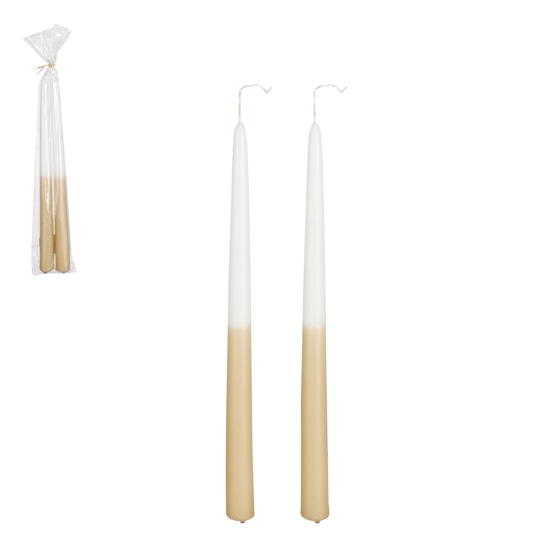 Dip-dye svijeća smeđa 2 KOM - h30xd2,2cm Dip-dye svijeća smeđa 2 KOM - h30xd2,2cm
