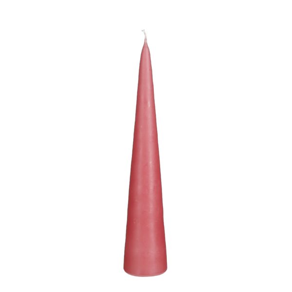 Cone svijeća roza - h25xd5cm
