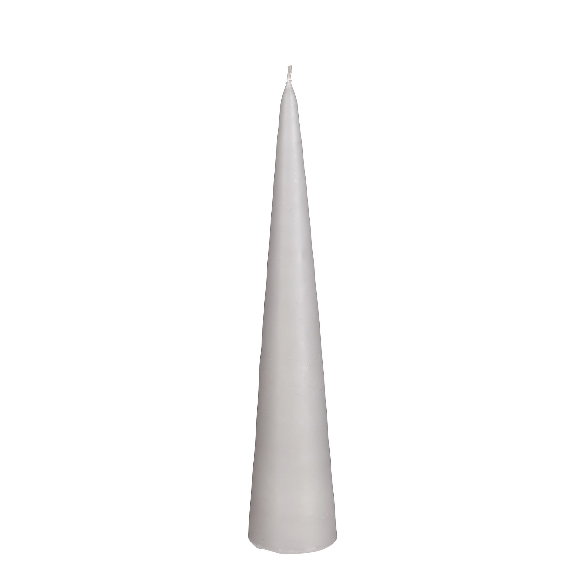 Cone svijeća siva - h25xd5cm Cone svijeća siva - h25xd5cm