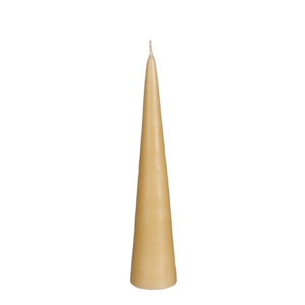 Cone svijeća smeđa - h25xd5cm